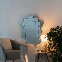 Miroir Mural Décoratif En Verre Avec Cadre En Forme - Nefro 12 Miroir Mural Décoratif En Verre Avec Cadre En Forme - Nefro -Décoration D'intérieur specchio decorativo da parete in vetro con cornice forma sagomata nefro 3