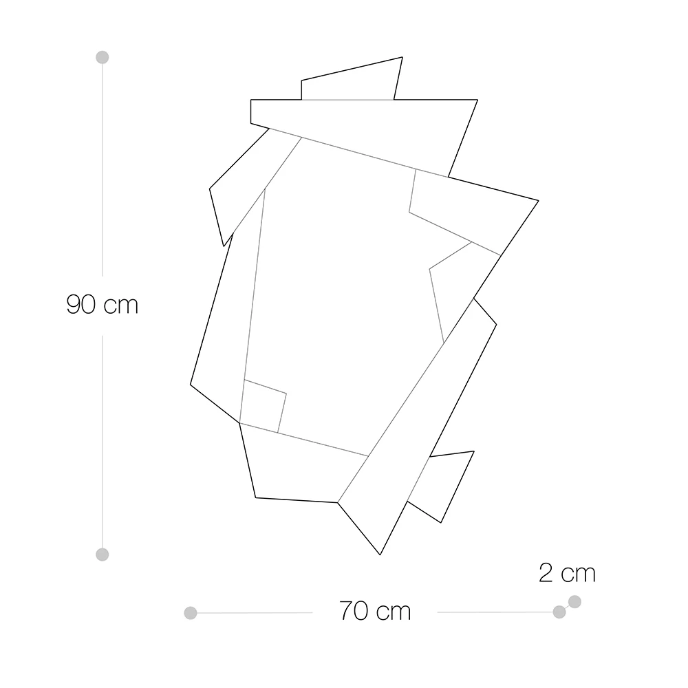 Miroir Mural Décoratif En Verre Avec Cadre En Forme - Nefro 9 Miroir Mural Décoratif En Verre Avec Cadre En Forme - Nefro – Image 7