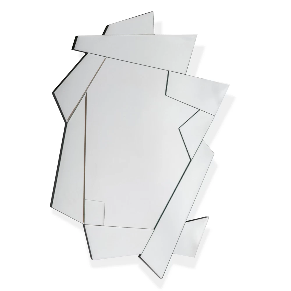 Miroir Mural Décoratif En Verre Avec Cadre En Forme - Nefro 3 Miroir Mural Décoratif En Verre Avec Cadre En Forme - Nefro