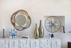 Miroir Mural De Design Moderne En Fer Tricolore Fabriqué En Italie - Gertrude -Décoration D'intérieur specchio di design moderno da muro in ferro tricolore made in italy gertrude