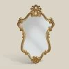 Miroir En Forme De Luxe Avec Cadre En Feuille D'or Fabriqué En Italie - Precious -Décoration D'intérieur specchio di lusso sagomato con cornice foglia oro made in italy prezioso