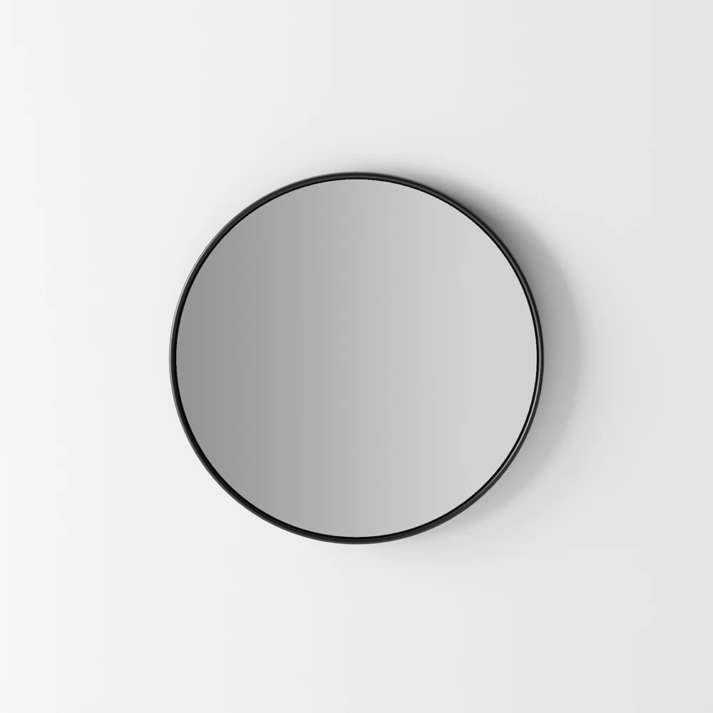 Miroir Mural Rétro-éclairé Avec Cadre Noir Made In Italy - Riflessi 3 Miroir Mural Rétro-éclairé Avec Cadre Noir Made In Italy - Riflessi