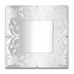 Cadre Miroir Carré En Plexiglas Design Or, Bronze, Argent - Foscolo -Décoration D'intérieur specchio quadrato cornice in plexiglass oro bronzo o argento di design foscolo 2