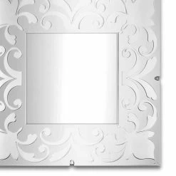 Cadre Miroir Carré En Plexiglas Design Or, Bronze, Argent - Foscolo -Décoration D'intérieur specchio quadrato cornice in plexiglass oro bronzo o argento di design foscolo 3