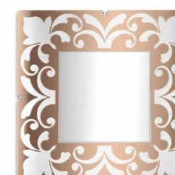 Cadre Miroir Carré En Plexiglas Design Or, Bronze, Argent - Foscolo -Décoration D'intérieur specchio quadrato cornice in plexiglass oro bronzo o argento di design foscolo 5