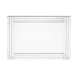 Miroir Mural Rectangulaire Avec Structure Au Design Moderne Mdf - Brisco