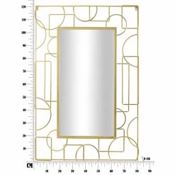 Miroir Mural Rectangulaire En Fer Au Design Moderne - Plinio -Décoration D'intérieur specchio rettangolare design moderno da parete in ferro plinio 7