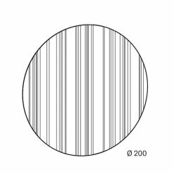 Miroir Mural Design Rond Diamètre 200 Cm Made In Italy - Coriandolo -Décoration D'intérieur specchio rotondo da parete o200 di design made in italy coriandolo 3