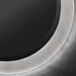 Miroir Lumineux LED Rond En Cristal Acrylique Moderne - Carotte -Décoration D'intérieur specchio tondo luminoso in cristallo acrilico con decori lineari carotte 3