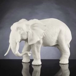 Statue En Céramique Artisanale En Forme D'éléphant Made In Italy - Fantassin