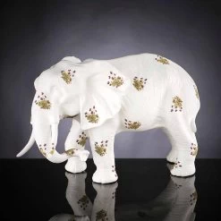 Statue En Céramique Artisanale En Forme D'éléphant Made In Italy - Fantassin 16 Statue En Céramique Artisanale En Forme D'éléphant Made In Italy - Fantassin -Décoration D'intérieur statuina a forma di elefante in ceramica lavorata a mano made in italy fante 6