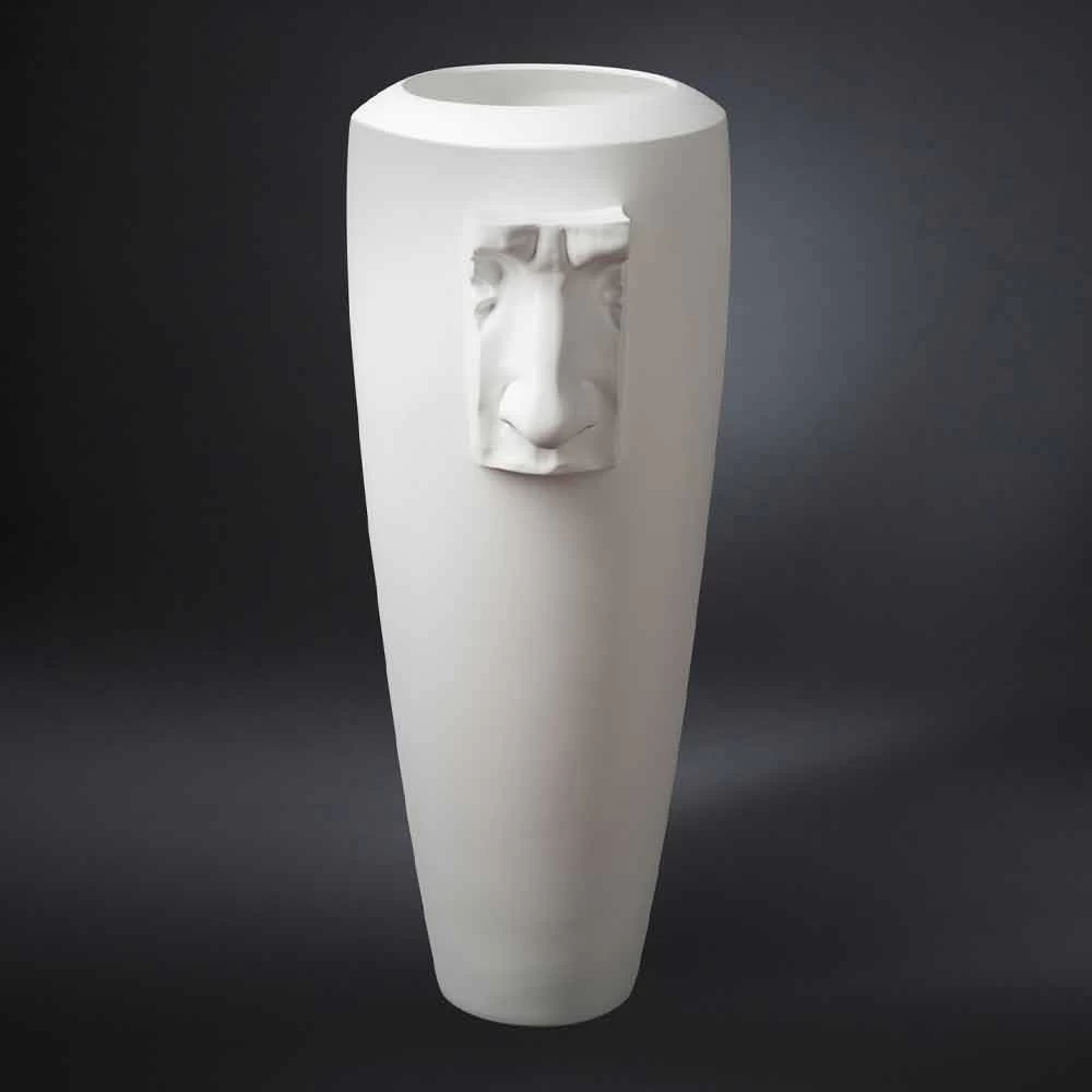 Grand Vase D'intérieur En Céramique Blanche Fait à La Main En Italie - Capuano 3 Grand Vase D'intérieur En Céramique Blanche Fait à La Main En Italie - Capuano