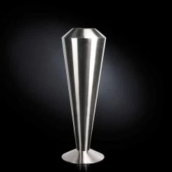 Grand Vase Décoratif En Acier Satiné Made In Italy Fine - Vesper 11 Grand Vase Décoratif En Acier Satiné Made In Italy Fine - Vesper -Décoration D'intérieur vaso alto decorativo in acciaio satinato realizzato in italia pregiato vesper 3