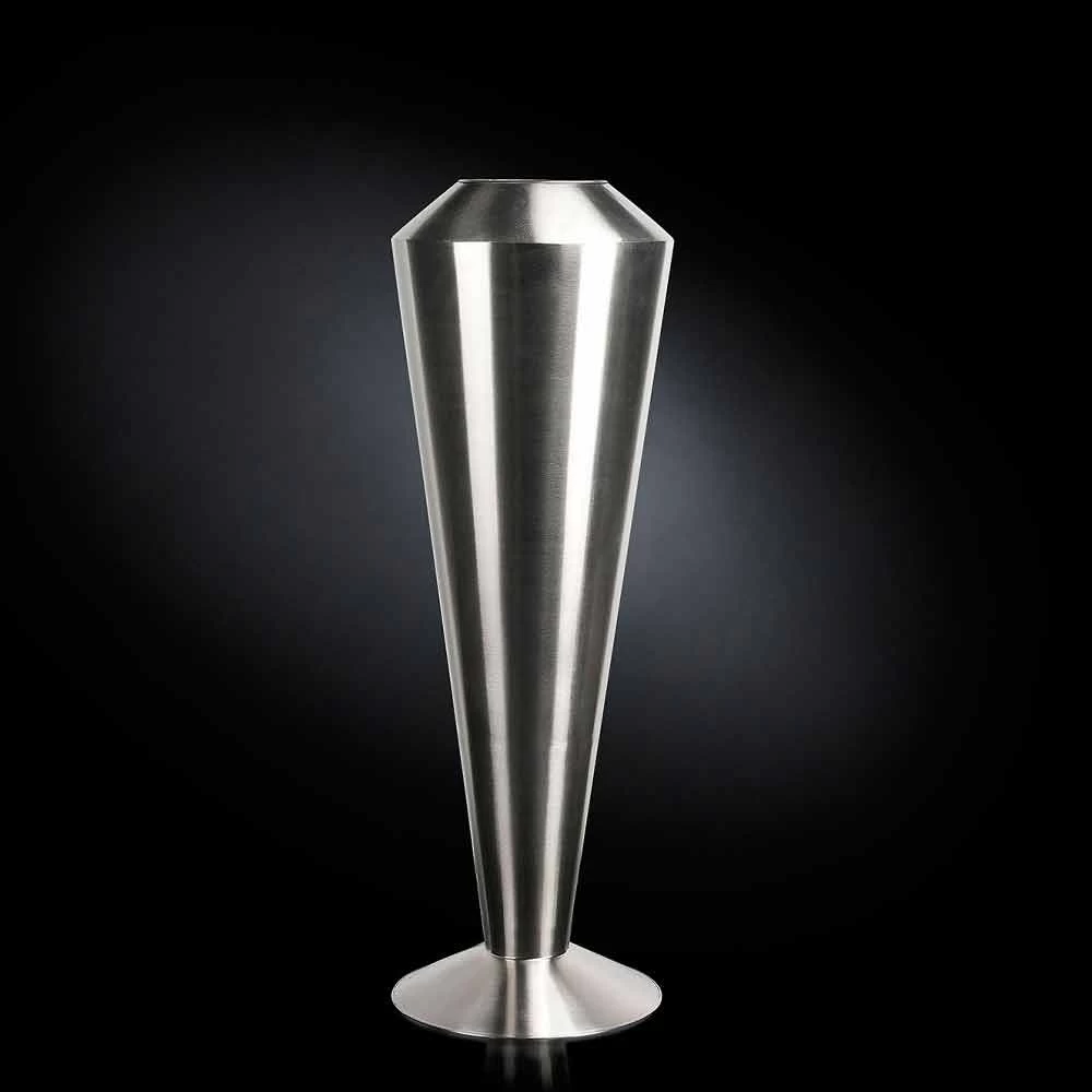 Grand Vase Décoratif En Acier Satiné Made In Italy Fine - Vesper 6 Grand Vase Décoratif En Acier Satiné Made In Italy Fine - Vesper – Image 4