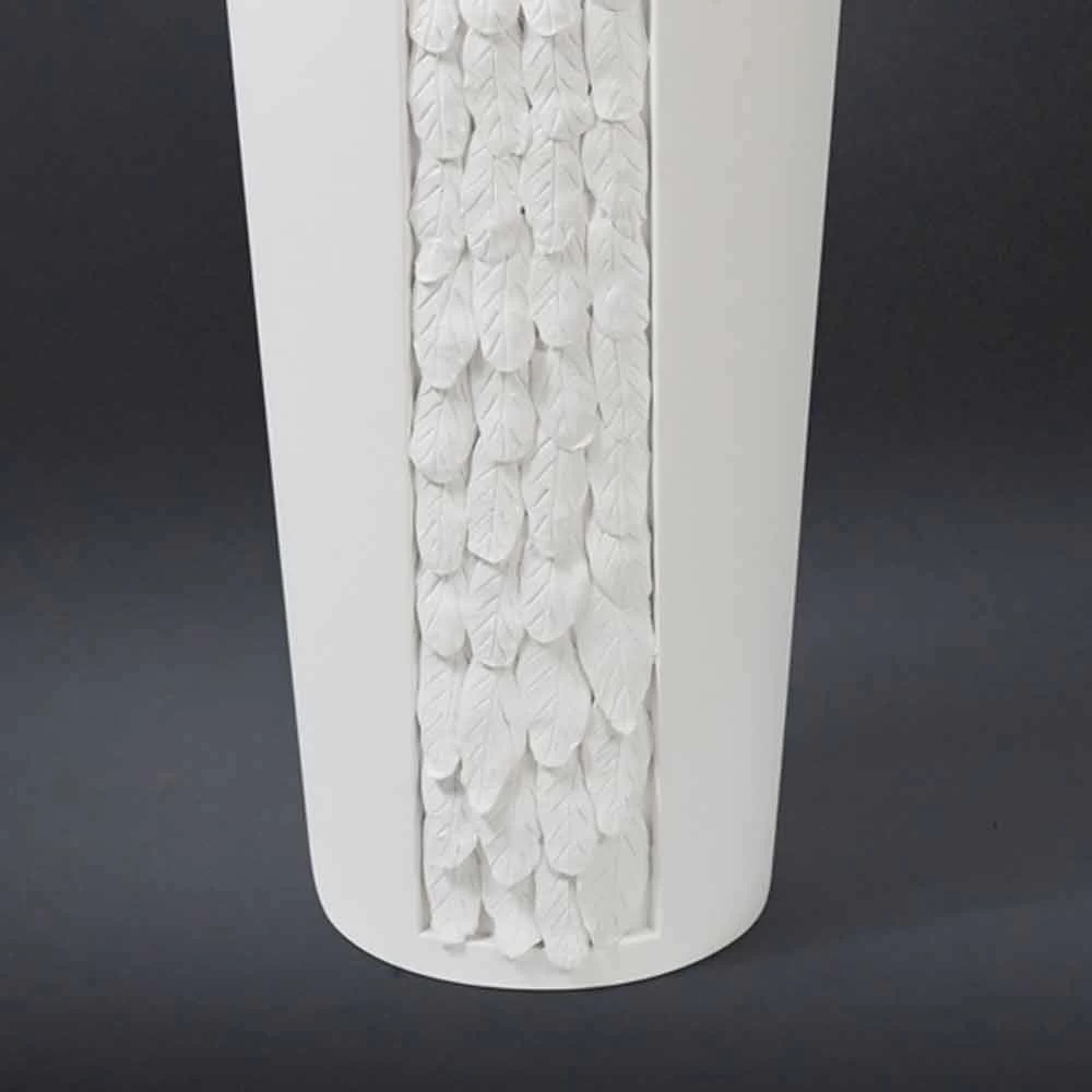 Grand Vase Décoratif En Céramique Blanche Avec Décoration Made In Italy - Calisto 5 Grand Vase Décoratif En Céramique Blanche Avec Décoration Made In Italy - Calisto – Image 3
