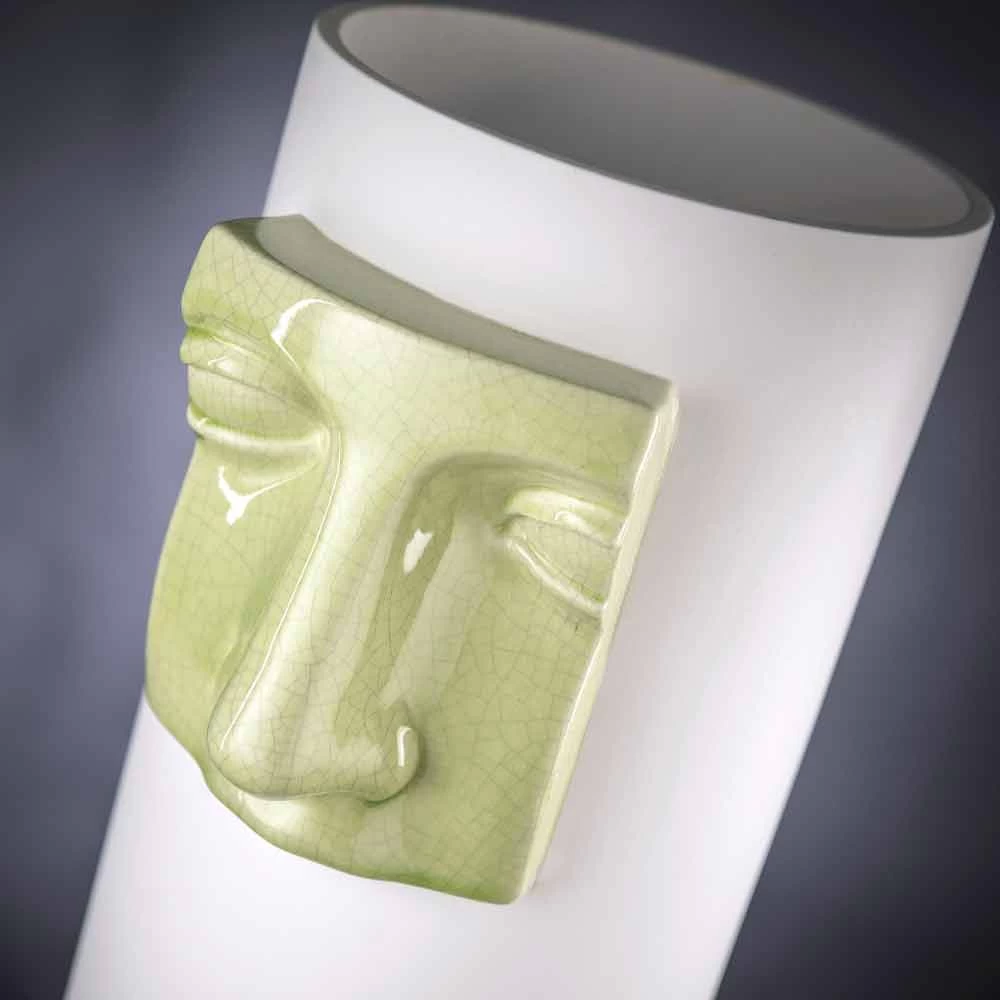 Grand Vase Moderne En Céramique Avec Insert Coloré Fabriqué En Italie - Lexi 6 Grand Vase Moderne En Céramique Avec Insert Coloré Fabriqué En Italie - Lexi – Image 4