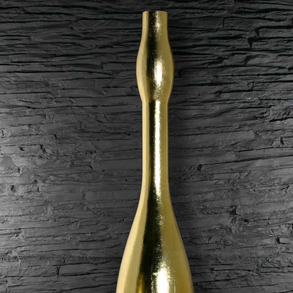 Grand Vase Moderne En Résine Finition Feuille D'or Ou D'argent Fabriqué En Italie - Quartz 6 Grand Vase Moderne En Résine Finition Feuille D'or Ou D'argent Fabriqué En Italie - Quartz – Image 4