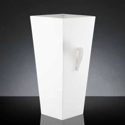 Grand Vase D'intérieur En Céramique Blanche Fait à La Main En Italie - Jacky -Décoration D'intérieur vaso alto per interni in ceramica bianca lavorata a mano in italia jacky 2