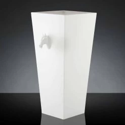 Grand Vase D'intérieur En Céramique Blanche Fait à La Main En Italie - Jacky