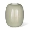 Vase Artisanal En Verre Brillant Blanc Ou Gris Fabriqué En Italie - Malindi -Décoration D'intérieur vaso artigianale in vetro lucido bianco o grigio realizzato in italia malindi