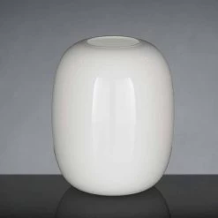 Vase Artisanal En Verre Brillant Blanc Ou Gris Fabriqué En Italie - Malindi 13 Vase Artisanal En Verre Brillant Blanc Ou Gris Fabriqué En Italie - Malindi -Décoration D'intérieur vaso artigianale in vetro lucido bianco o grigio realizzato in italia malindi 3