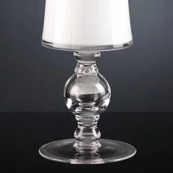 Vase Artisan En Verre Soufflé Blanc Ou Or 24k Fabriqué En Italie - Canberra -Décoration D'intérieur vaso artigianale in vetro soffiato bianco o oro 24k made in italy canberra 1