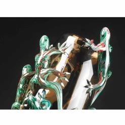 Vase D'intérieur Fait Main En Verre Coloré Avec Geckos Made In Italy - Geco -Décoration D'intérieur vaso da interno artigianale in vetro colorato con gechi made in italy geco 4