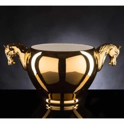 Vase D'intérieur En Céramique Blanche Ou Or 24 Carats Fait à La Main En Italie - Jacky -Décoration D'intérieur vaso da interno in ceramica bianca o oro 24k lavorata a mano in italia jacky 3