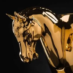 Vase D'intérieur En Céramique Blanche Ou Or 24 Carats Fait à La Main En Italie - Jacky -Décoration D'intérieur vaso da interno in ceramica bianca o oro 24k lavorata a mano in italia jacky 5