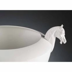 Vase Décoratif Artisanal En Céramique Blanche Ou Or 24 Carats Fabriqué En Italie - Jakcy -Décoration D'intérieur vaso decorativo artigianale in ceramica bianca o oro 24k made in italy jakcy 3