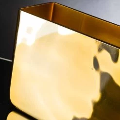 Vase Décoratif Artisanal En Verre Soufflé Finition Dorée Fabriqué En Italie - Ephesus -Décoration D'intérieur vaso decorativo artigianale in vetro soffiato finitura oro made in italy efeso 2