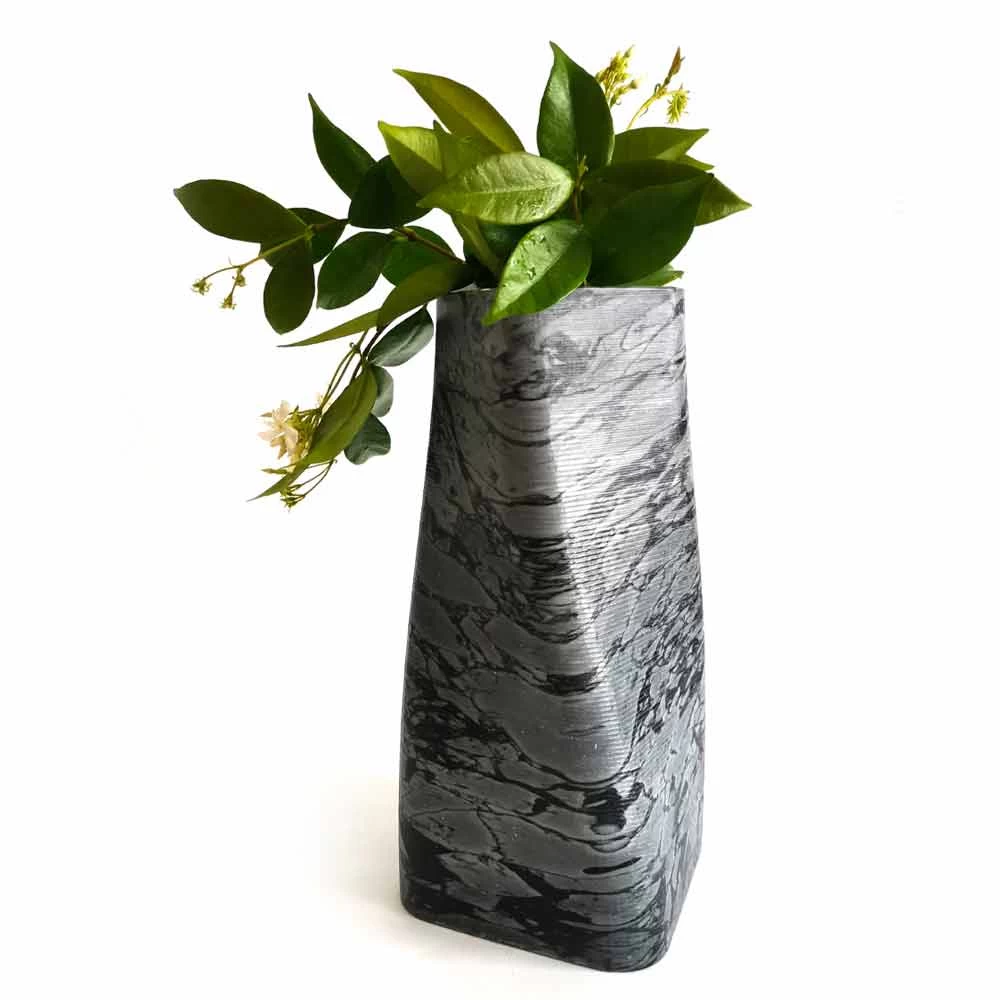 Vase Design Décoratif En Bardiglio Ou Marbre De Carrare Made In Italy - Prisma 12 Vase Design Décoratif En Bardiglio Ou Marbre De Carrare Made In Italy - Prisma – Image 10