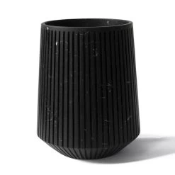 Vase Décoratif En Marbre De Carrare Blanc Ou Design Portoro à Rayures - Le Caire -Décoration D'intérieur vaso decorativo in marmo bianco carrara o portoro design a righe cairo 3