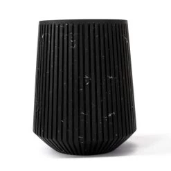 Vase Décoratif En Marbre De Carrare Blanc Ou Design Portoro à Rayures - Le Caire -Décoration D'intérieur vaso decorativo in marmo bianco carrara o portoro design a righe cairo 5