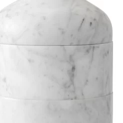 Vase Décoratif En Marbre De Carrare Blanc Design Luxe Italien - Calar -Décoration D'intérieur vaso decorativo in marmo bianco di carrara design di lusso italiano calar 3