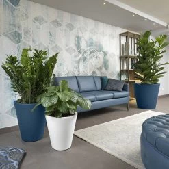 Vase Décoratif Rond En Polyéthylène Coloré Fabriqué En Italie - Mengo -Décoration D'intérieur vaso decorativo in polietilene colorato rotondo made in italy mengo 6