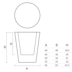 Vase Décoratif Rond En Polyéthylène Coloré Fabriqué En Italie - Mengo -Décoration D'intérieur vaso decorativo in polietilene colorato rotondo made in italy mengo 8