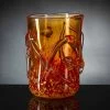 Vase Décoratif En Verre Soufflé De Murano Orange Fabriqué En Italie - Mister -Décoration D'intérieur vaso decorativo in vetro soffiato di murano arancione made in italy mister
