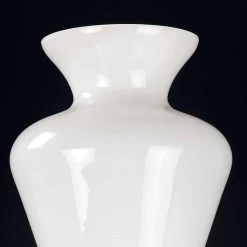 Vase Décoratif Moderne En Verre Transparent Et Blanc Fabriqué En Italie - Romantique 14 Vase Décoratif Moderne En Verre Transparent Et Blanc Fabriqué En Italie - Romantique -Décoration D'intérieur vaso decorativo moderno in vetro trasparente e bianco made in italy romantica 5