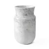 Vase Décor En Marbre De Carrare Blanc Et Design Marquinia Noir - Calar -Décoration D'intérieur vaso decoro in marmo bianco di carrara e nero marquinia design calar