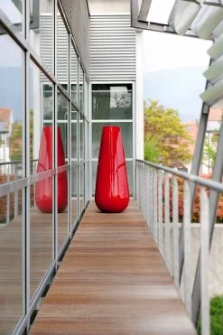 Vase Extérieur Design Décoratif En Polyéthylène Fabriqué En Italie - Menea -Décoration D'intérieur vaso di design decorativo da esterno in polietilene made in italy menea 9