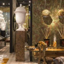 Vase D'intérieur élégant En Céramique Fait à La Main En Italie - Napoleone -Décoration D'intérieur vaso elegante per interni in ceramica lavorata a mano made in italy napoleone 3