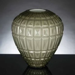 Vase D'intérieur élégant En Verre Fabriqué En Italie - Clarabella -Décoration D'intérieur vaso elegante per interni in vetro lavorato a mano made in italy clarabella 3