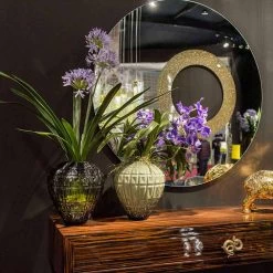 Vase D'intérieur élégant En Verre Fabriqué En Italie - Clarabella -Décoration D'intérieur vaso elegante per interni in vetro lavorato a mano made in italy clarabella 5