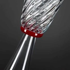 Vase D'intérieur élégant En Verre De Murano Soufflé Fabriqué En Italie - Inverso -Décoration D'intérieur vaso elegante per interni in vetro soffiato di murano made in italy inverso 4