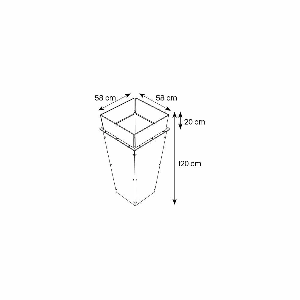 Vase Autoportant En Verre Et Panneaux Interchangeables 3 Dimensions - Ghenna 10 Vase Autoportant En Verre Et Panneaux Interchangeables 3 Dimensions - Ghenna – Image 8