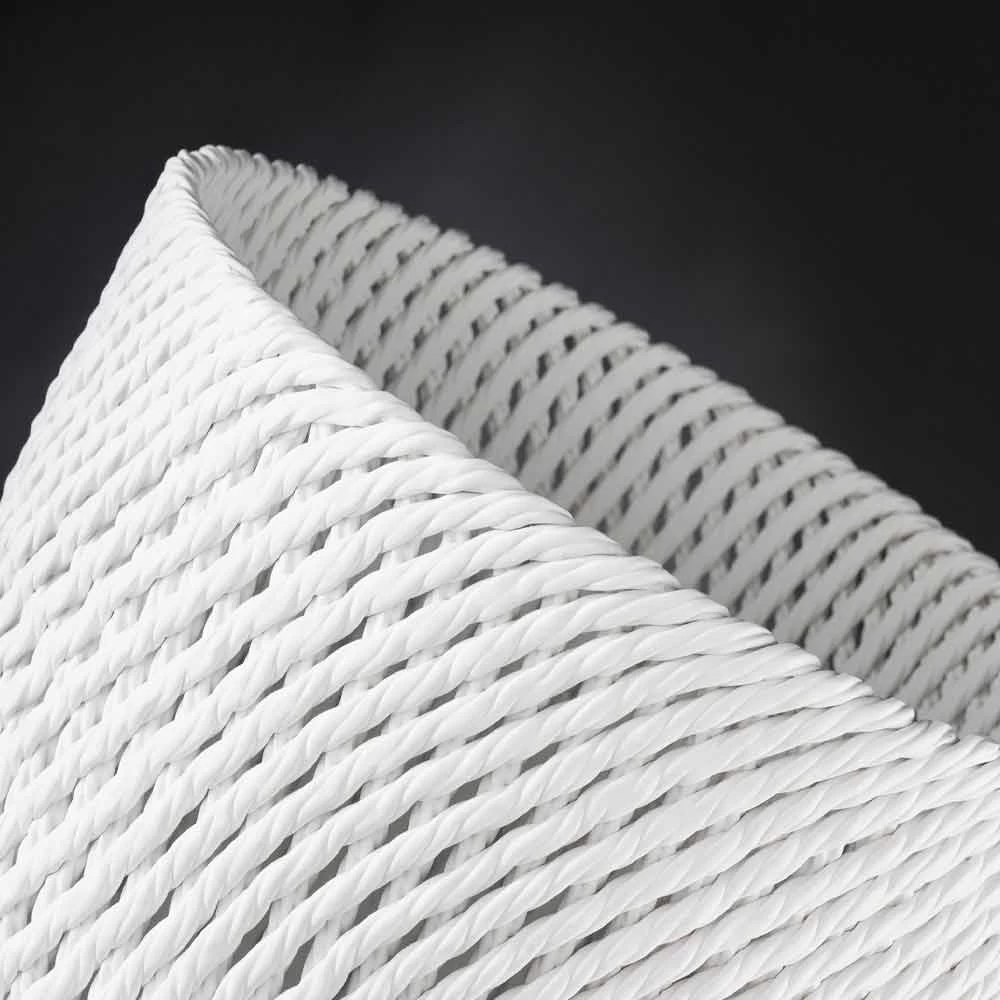 Vase En Céramique Fait Main Avec Trame Tissée Fabriqué En Italie - Napoléon 7 Vase En Céramique Fait Main Avec Trame Tissée Fabriqué En Italie - Napoléon – Image 5