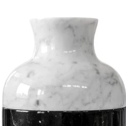 Vase En Marbre Blanc De Carrare Et Noir Marquinia Luxury Design - Calar 9 Vase En Marbre Blanc De Carrare Et Noir Marquinia Luxury Design - Calar -Décoration D'intérieur vaso in marmo bianco di carrara e nero marquinia design di lusso calar 3