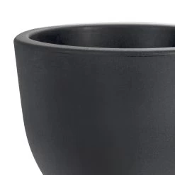 Vase En Polyéthylène Blanc Ou Anthracite Forme Cratère 2 Pièces - Milek -Décoration D'intérieur vaso in polietilene bianco o antracite forma a cratere 2 pezzi milek 2