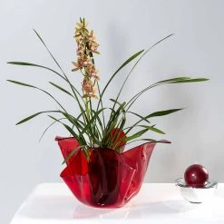 Vase Multi-usages Rouge Intérieur/extérieur Pina, Fait En Italie